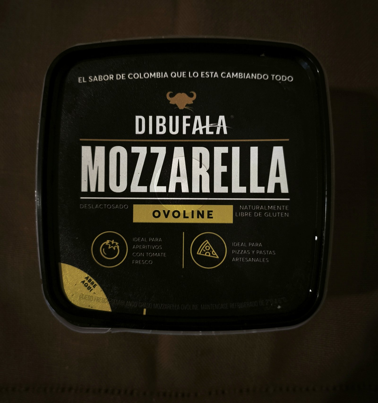 Empaque de queso mozzarella