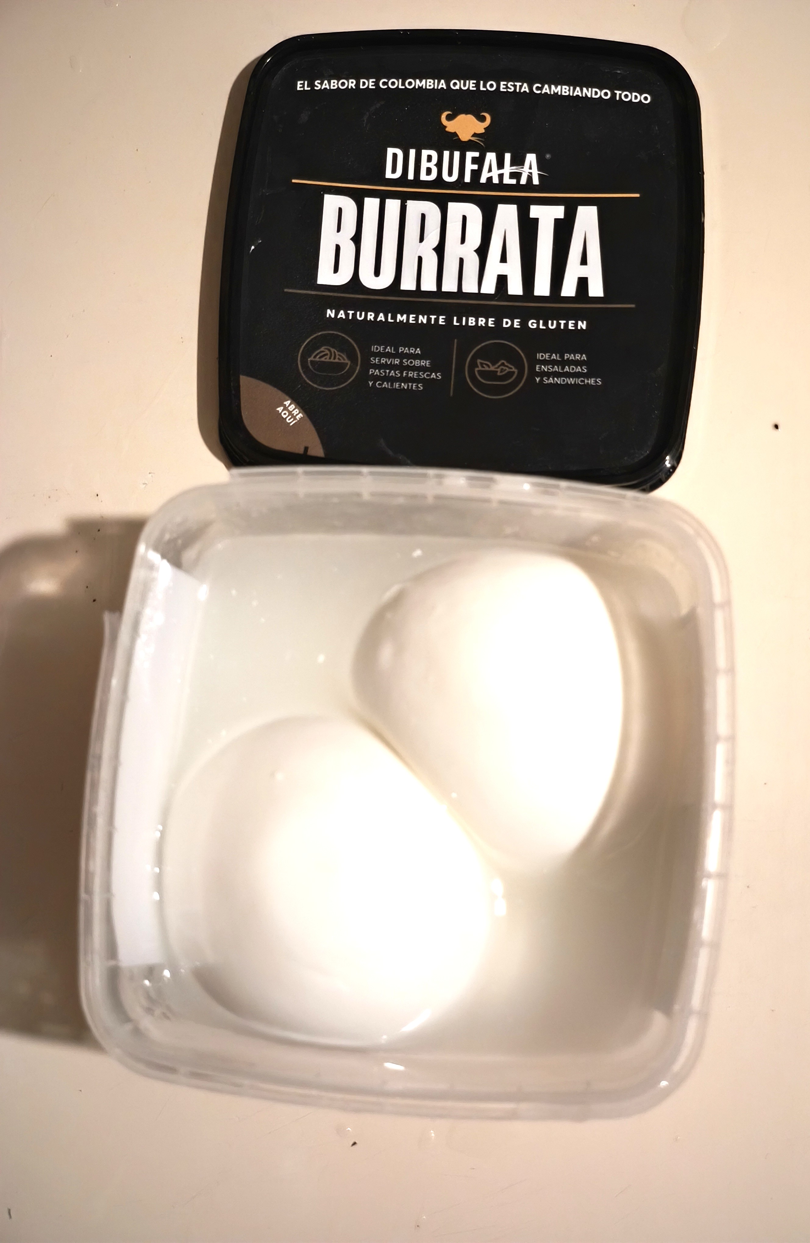 Queso Burrata elaborado por Di Bufala