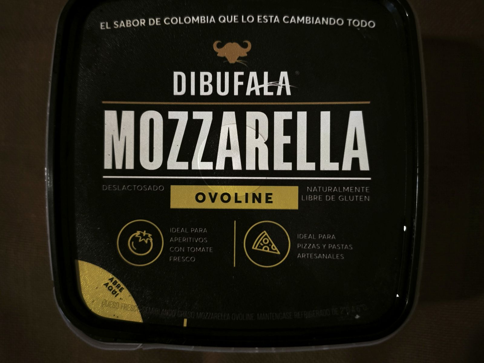 Empaque de queso mozzarella